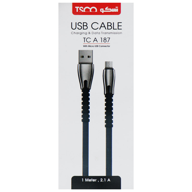 کابل میکرو یو اس بی TSCO TC-A187 1m