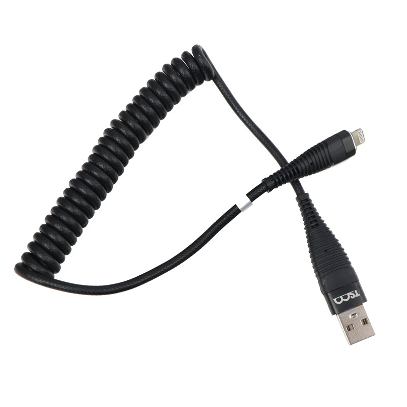 کابل فنری آیفونی TSCO TC i180 2.1A 1m