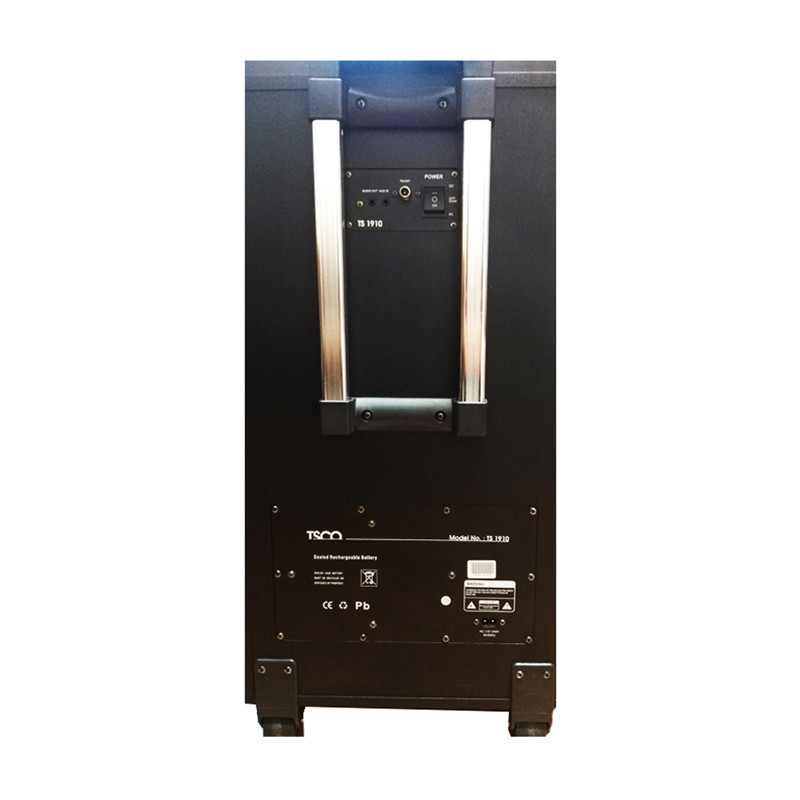 اسپیکر چمدانی بلوتوثی رم و فلش خور TSCO TS-1910 + میکروفن