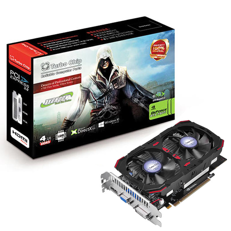 کارت گرافیک Turbo Chip GTX 750Ti 4GB GDDR5 128bit