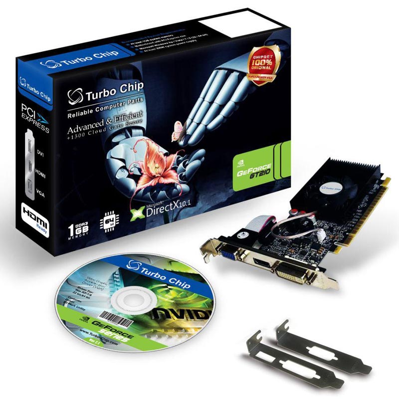 کارت گرافیک Turbo Chip GeForce GT210 1GB GDDR3 64Bit