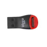 رم میکرو 128 گیگ ویکومن Vicco Man Final 600x Plus U3 C10 90MB/s بدون خشاب + رم ریدر