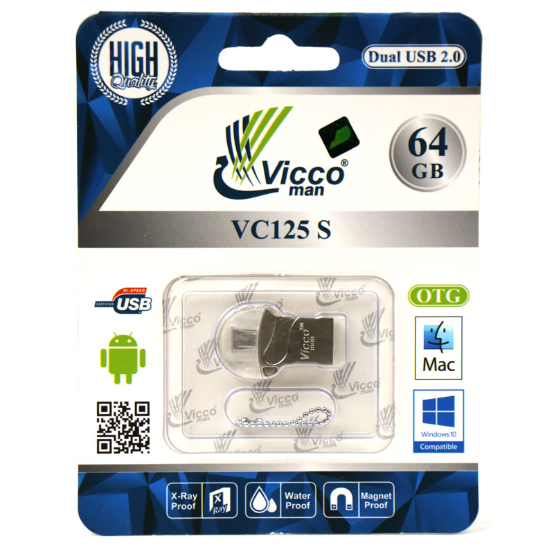 فلش 64 گیگ ویکومن Vicco VC125S OTG