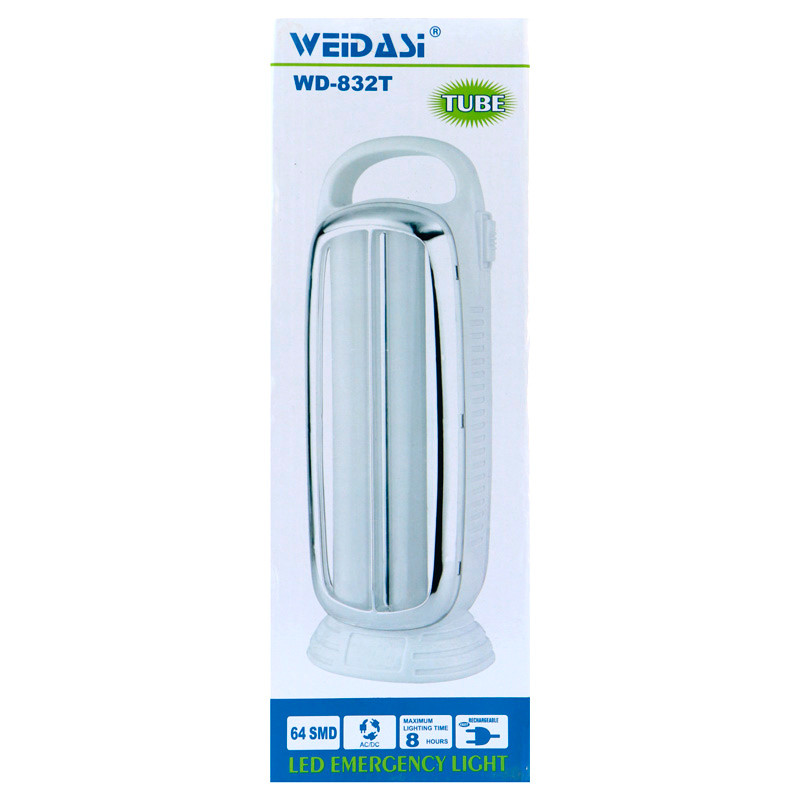 چراغ اضطراری شارژی ویداسی مدل WEIDASI WD-832T