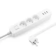 سه راهی برق ارت دار Xiaomi XMCXB04QM 1.4M + شارژر USB