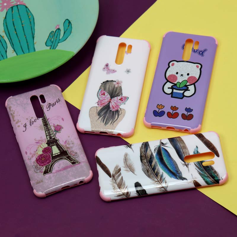 قاب فانتزی برجسته اکلیلی صورتی شیائومی Redmi 9