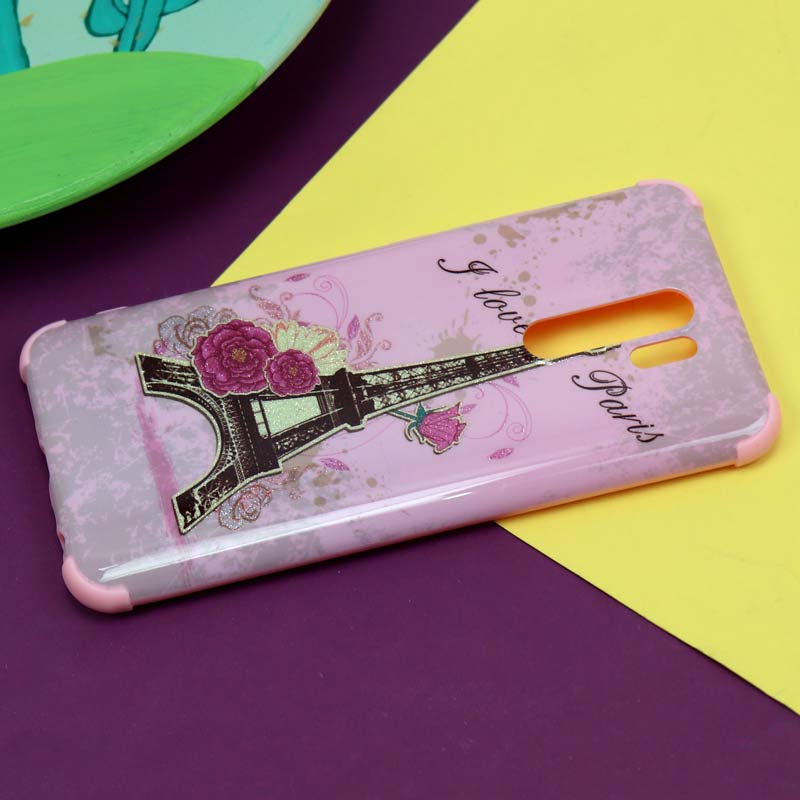 قاب فانتزی برجسته اکلیلی صورتی شیائومی Redmi 9