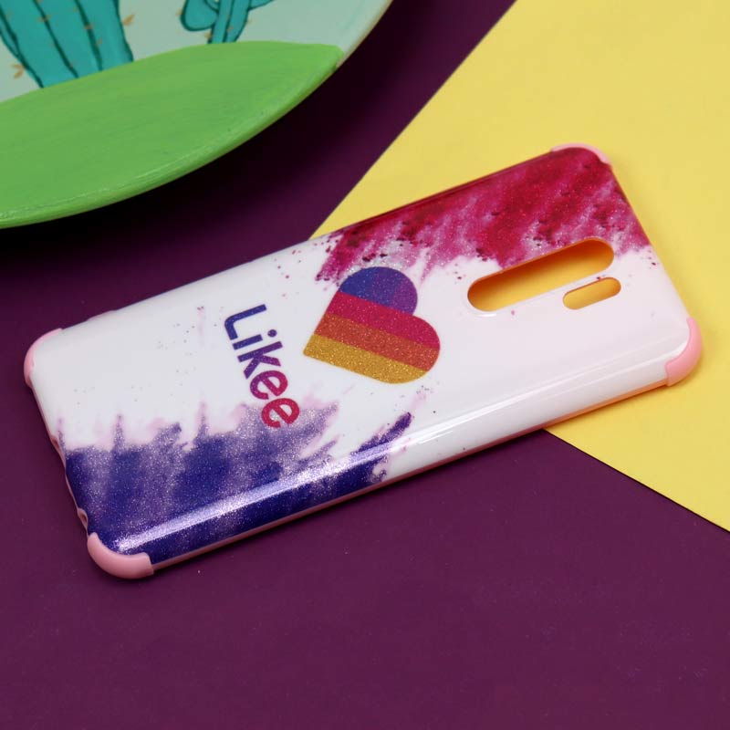 قاب فانتزی برجسته اکلیلی صورتی شیائومی Redmi 9