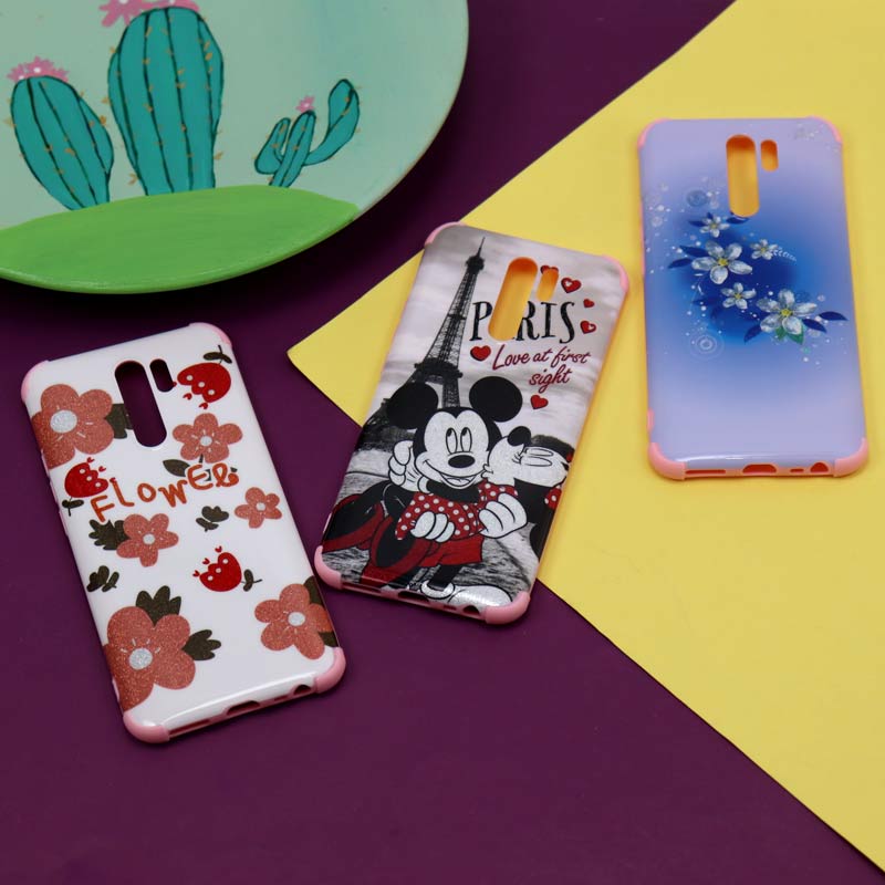 قاب فانتزی برجسته اکلیلی صورتی شیائومی Redmi 9