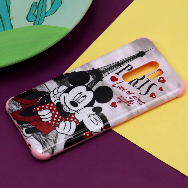 قاب فانتزی برجسته اکلیلی صورتی شیائومی Redmi 9