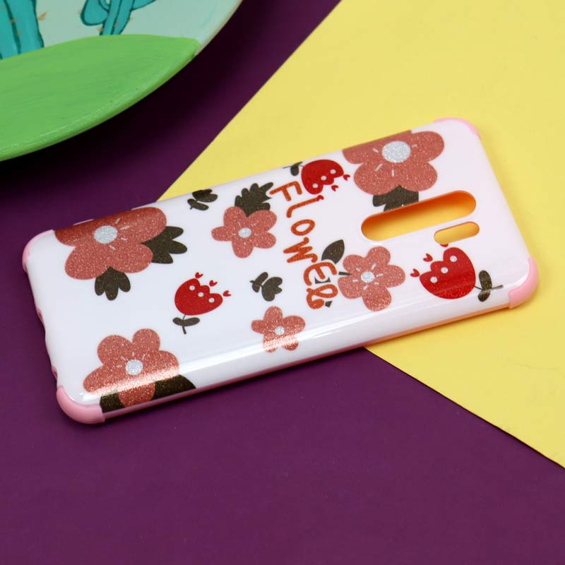 قاب فانتزی برجسته اکلیلی صورتی شیائومی Redmi 9