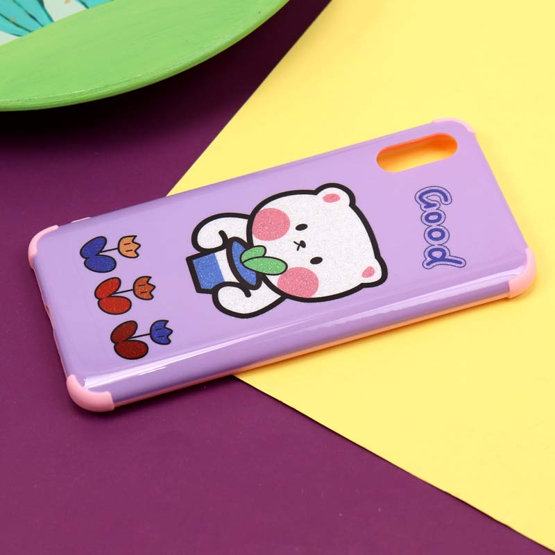 قاب فانتزی برجسته اکلیلی صورتی شیائومی Redmi 9A
