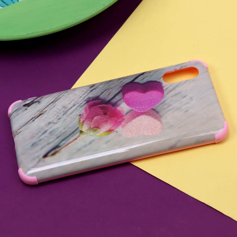 قاب فانتزی برجسته اکلیلی صورتی شیائومی Redmi 9A