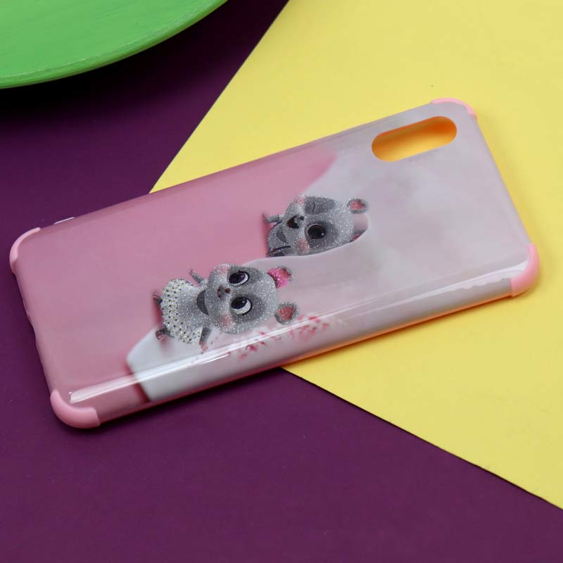قاب فانتزی برجسته اکلیلی صورتی شیائومی Redmi 9A