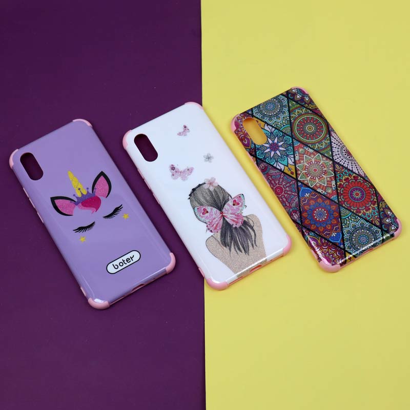 قاب فانتزی برجسته اکلیلی صورتی شیائومی Redmi 9A