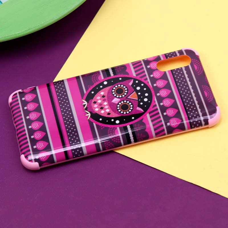 قاب فانتزی برجسته اکلیلی صورتی شیائومی Redmi 9A