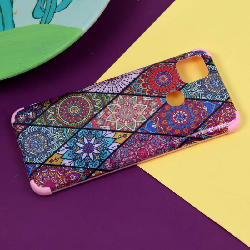 قاب فانتزی برجسته اکلیلی صورتی شیائومی Redmi 9C