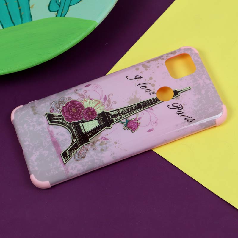 قاب فانتزی برجسته اکلیلی صورتی شیائومی Redmi 9C