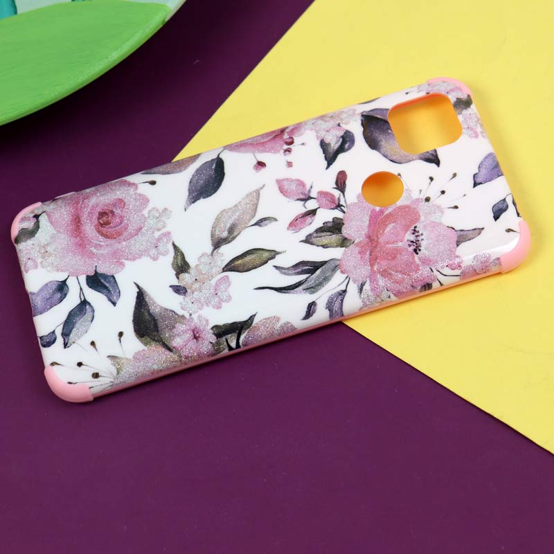 قاب فانتزی برجسته اکلیلی صورتی شیائومی Redmi 9C