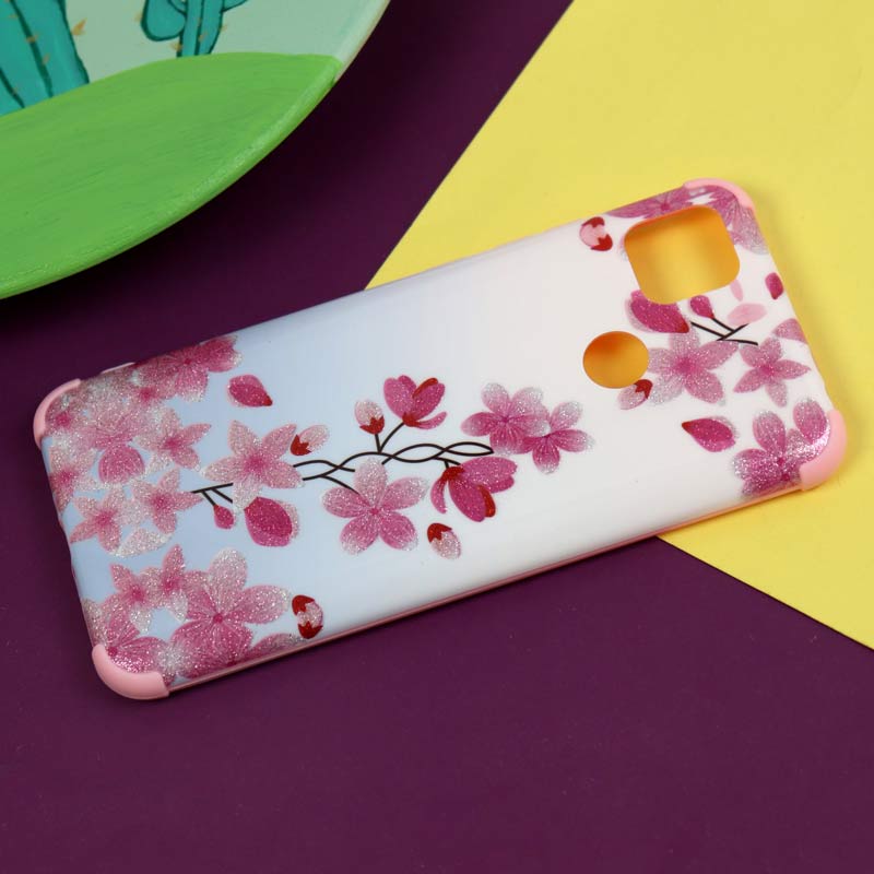 قاب فانتزی برجسته اکلیلی صورتی شیائومی Redmi 9C