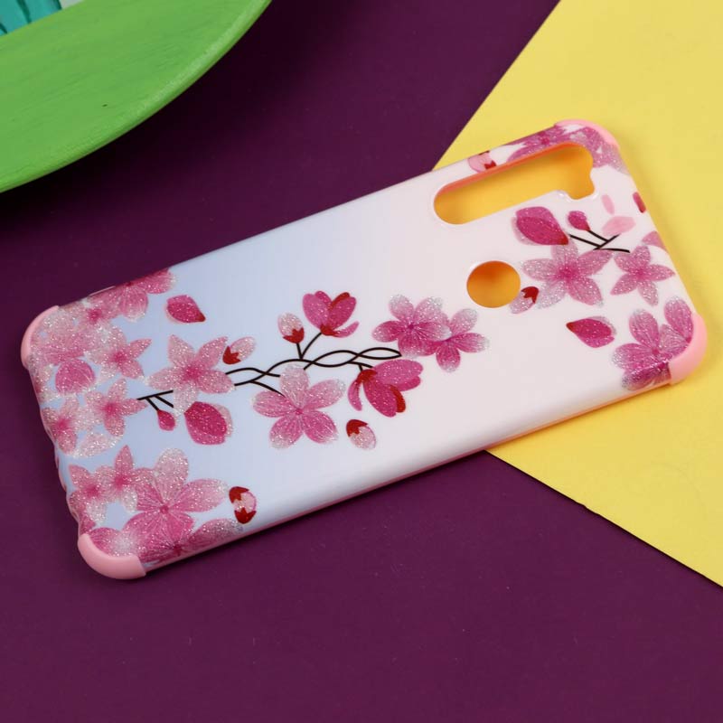 قاب فانتزی برجسته اکلیلی صورتی شیائومی Redmi Note 8
