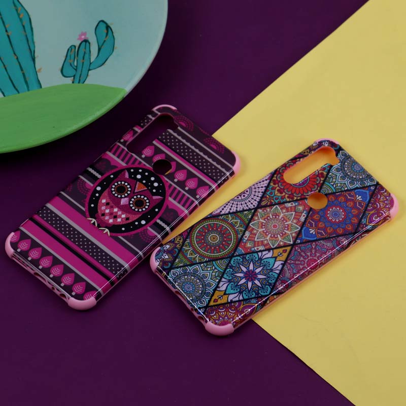 قاب فانتزی برجسته اکلیلی صورتی شیائومی Redmi Note 8
