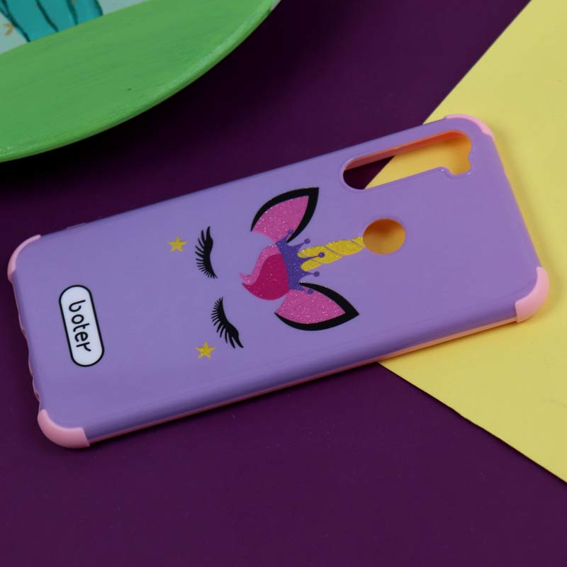 قاب فانتزی برجسته اکلیلی صورتی شیائومی Redmi Note 8