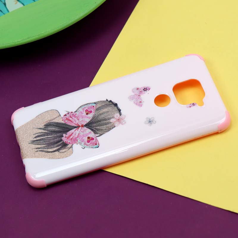 قاب فانتزی برجسته اکلیلی صورتی شیائومی Redmi Note 9