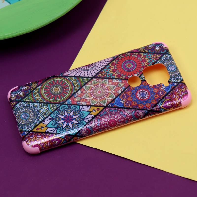 قاب فانتزی برجسته اکلیلی صورتی شیائومی Redmi Note 9