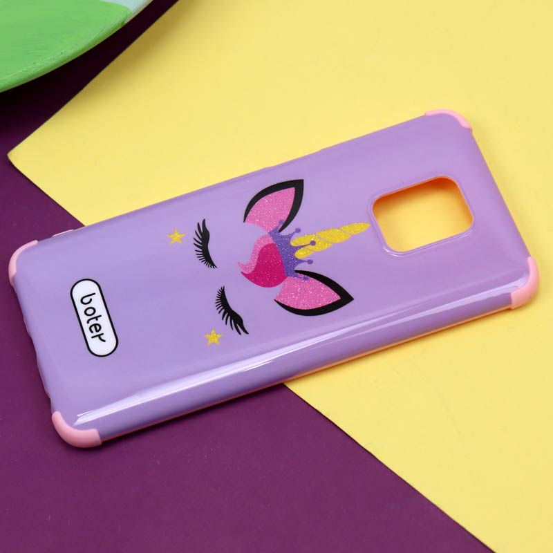 قاب فانتزی برجسته اکلیلی صورتی شیائومی Redmi Note 9s