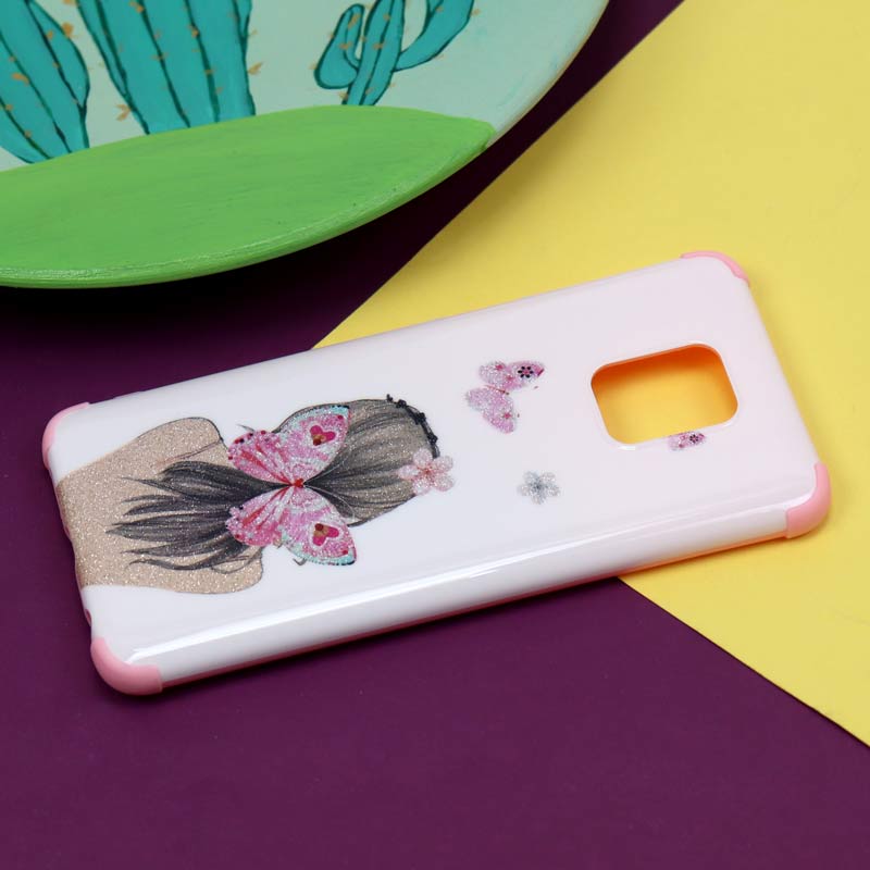 قاب فانتزی برجسته اکلیلی صورتی شیائومی Redmi Note 9s