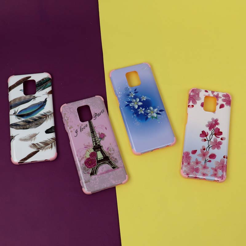 قاب فانتزی برجسته اکلیلی صورتی شیائومی Redmi Note 9s