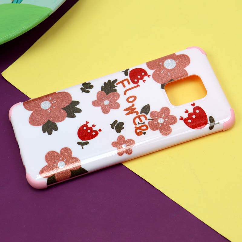 قاب فانتزی برجسته اکلیلی صورتی شیائومی Redmi Note 9s