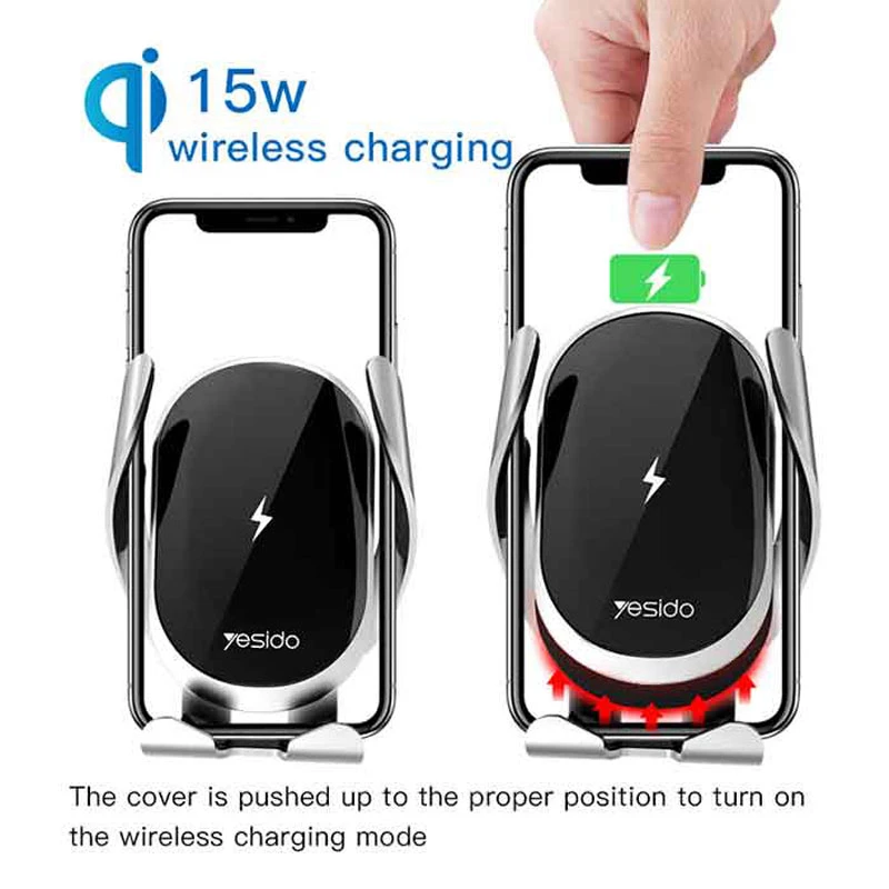 هولدر و شارژر وایرلس Yesido C78 15W