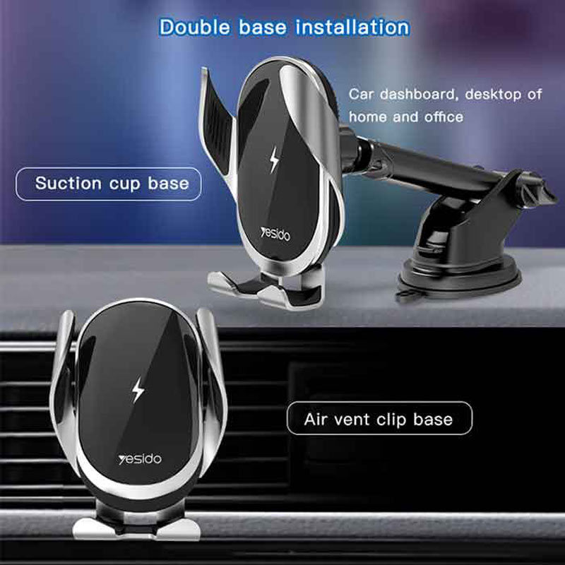 هولدر و شارژر وایرلس Yesido C78 15W