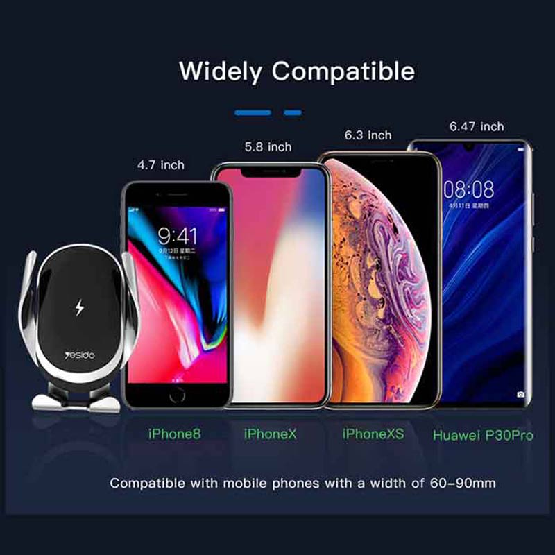 هولدر و شارژر وایرلس Yesido C78 15W