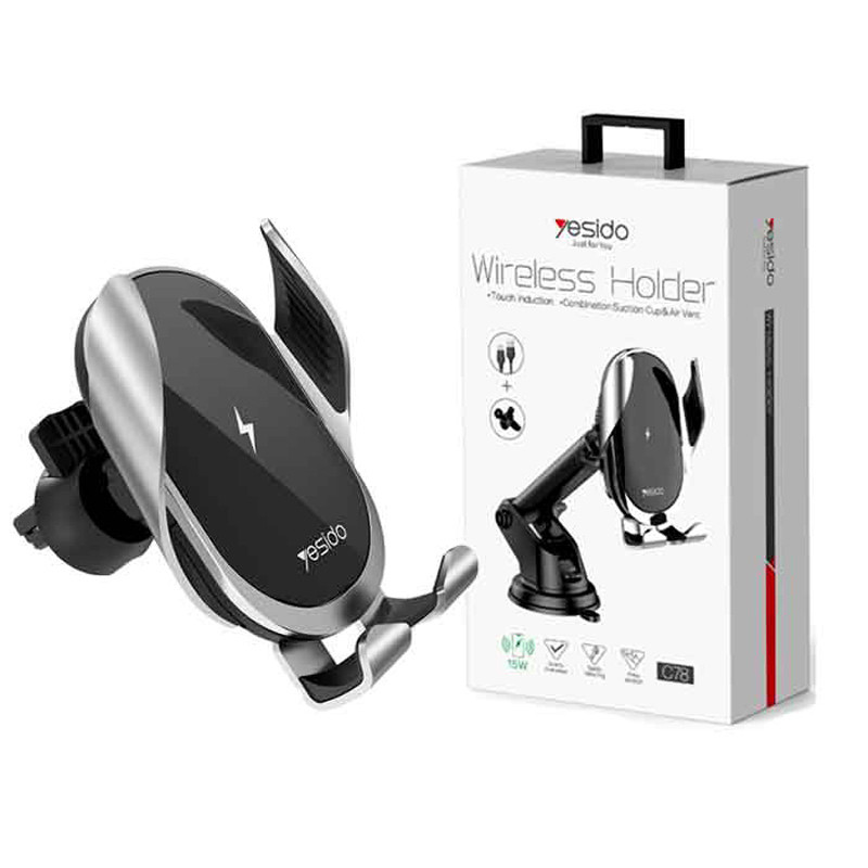 هولدر و شارژر وایرلس Yesido C78 15W