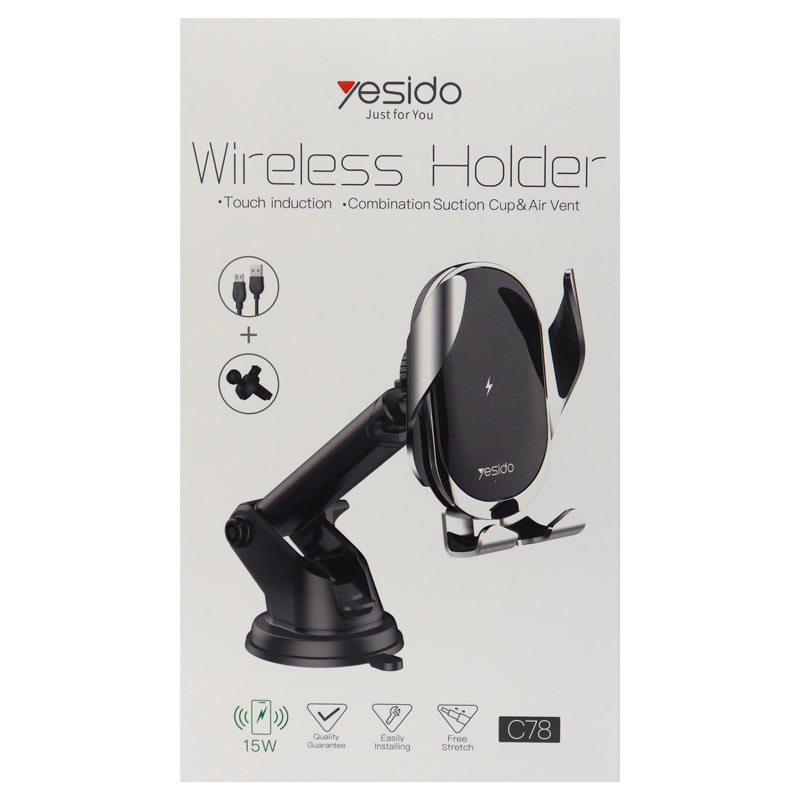 هولدر و شارژر وایرلس Yesido C78 15W