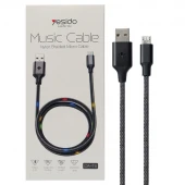 کابل میکرو یو اس بی Yesido CA-T6 2.4A 1.2m