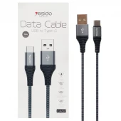 کابل Yesido CA32 2.4A Type-C 1.2m روکش دار