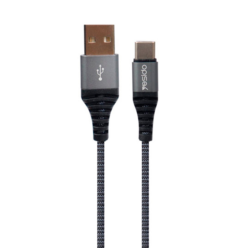 کابل Yesido CA32 2.4A Type-C 1.2m روکش دار