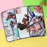 قاب فانتزی برجسته پاپ سوکت دار طرح دختر  iPhone 11