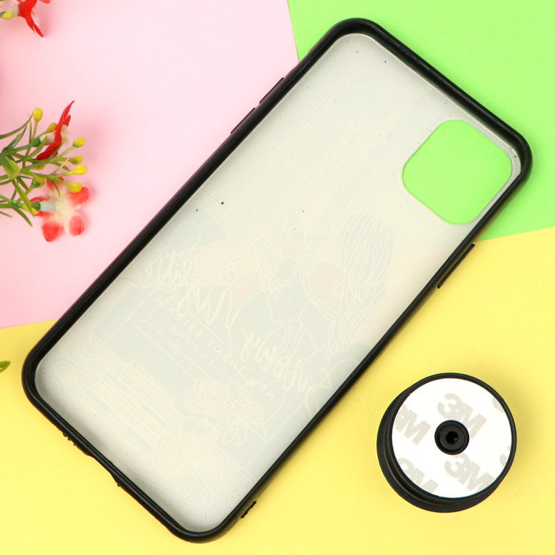 قاب فانتزی برجسته پاپ سوکت دار طرح دختر  iPhone 11 Pro Max