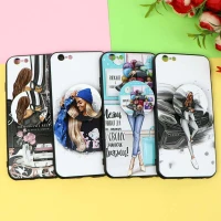قاب فانتزی برجسته پاپ سوکت دار طرح دختر iPhone 6/6s