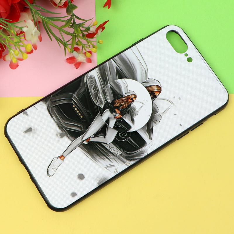 قاب فانتزی برجسته پاپ سوکت دار طرح دختر  iPhone 7 Plus / 8 Plus