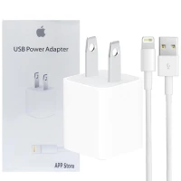 شارژر دیواری iPhone APP Store MB707ZM 1A + کابل آیفونی