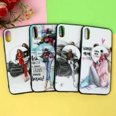 قاب فانتزی برجسته پاپ سوکت دار طرح دختر iPhone X/XS