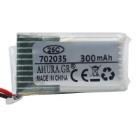 باتری لیتیوم 300mAh 40*11*7mm 702035