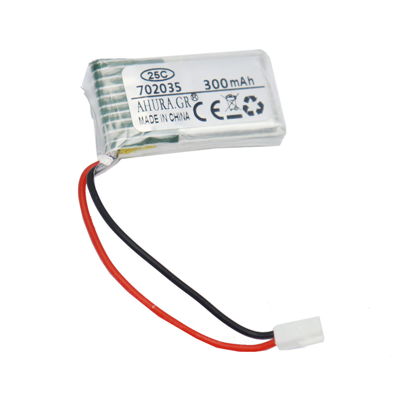 باتری لیتیوم 300mAh 40*11*7mm 702035