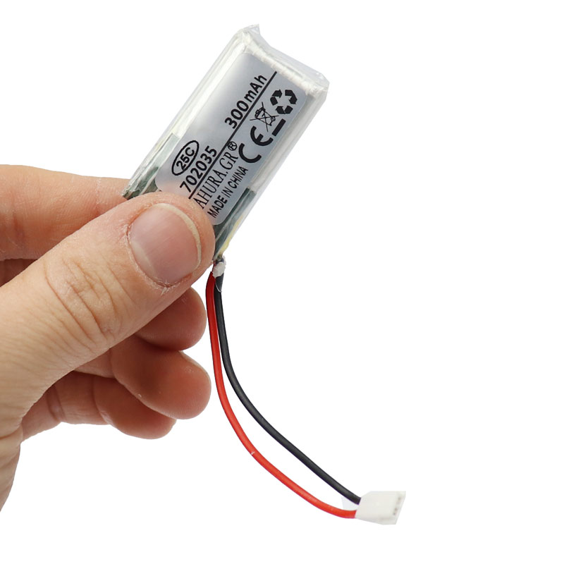 باتری لیتیوم 300mAh 40*11*7mm 702035